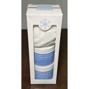 LATHER Eucalyptus Foot Scrub w/ Pumice & Lavender & Eucalyptus Foot Cream 4 oz